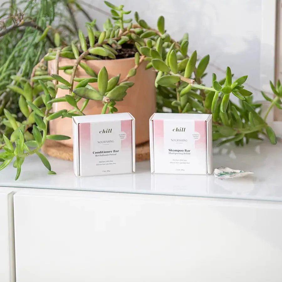 Coffret de shampooing et après-shampooing nourrissants solides-2