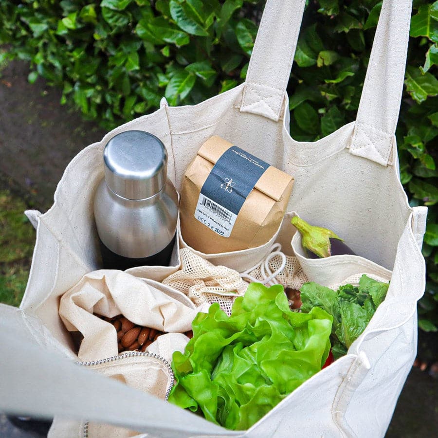 Set de 9 Sacs Réutilisables en Coton Bio -1