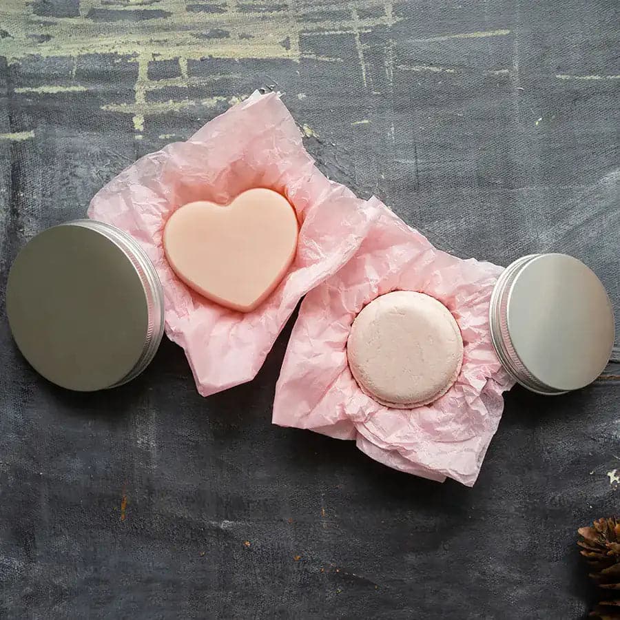 Coffret de shampooing et après-shampooing nourrissants solides-0